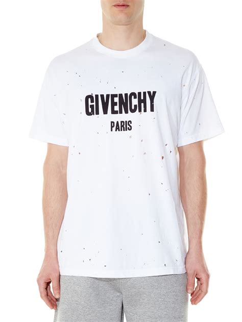 givenchy shirt men price|Givenchy distressed t shirt.